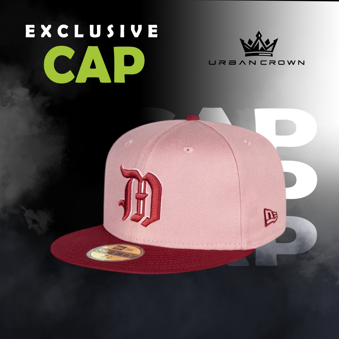 Gorra Rose Dynasty rosa con visera vino
