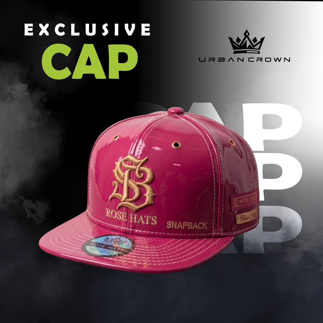 Gorra Rose Hats Burgundy Shine vinotinto brillante
